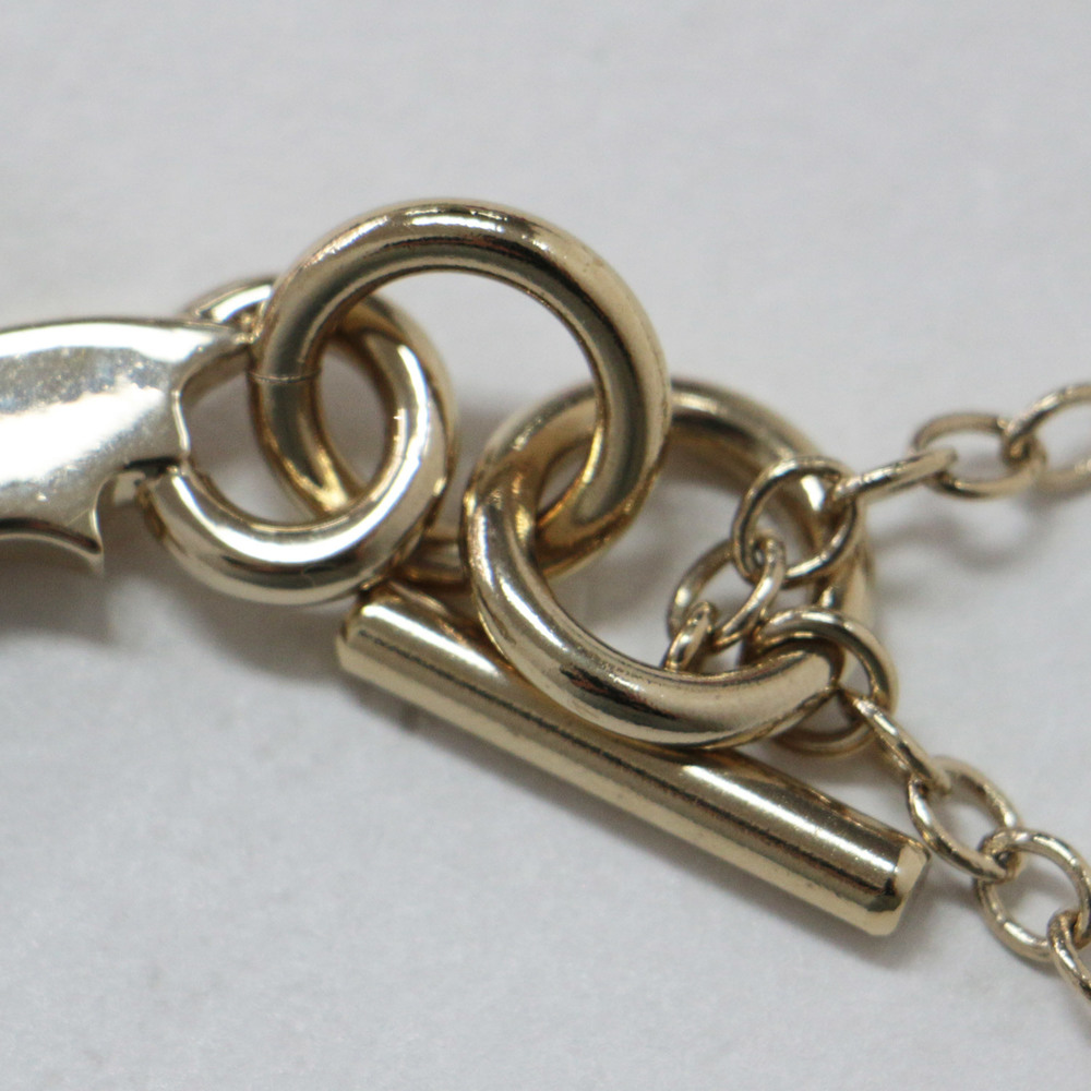 SALVATORE FERRAGAMO Necklace Pendant Jewelry Accessory Gold Pink Orange White Ch - Picture 3 of 6